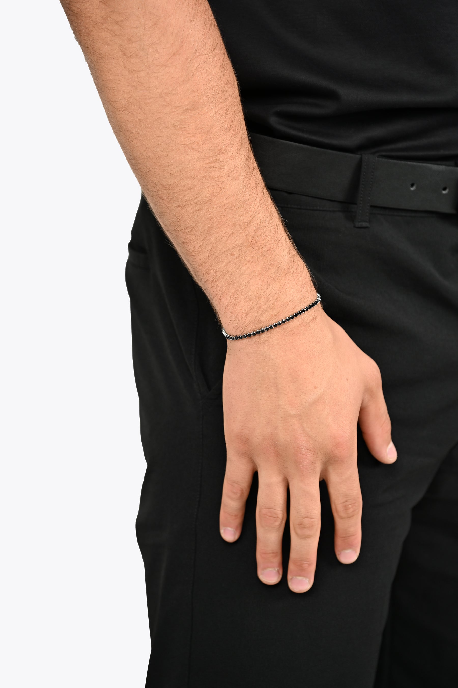 Bracelet Titan Noir (Bijou Minimaliste pour Homme)