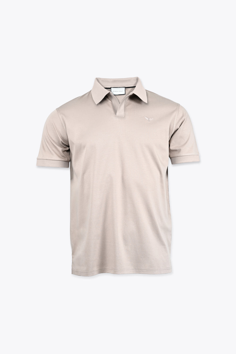 LORENZO PIMA COTTON POLO in Beige