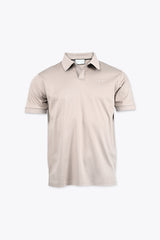 LORENZO PIMA COTTON POLO in Beige