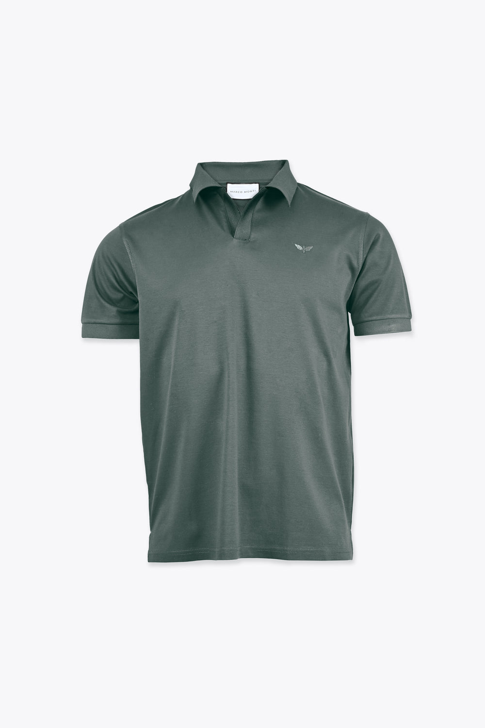 LORENZO PIMA COTTON POLO in Green