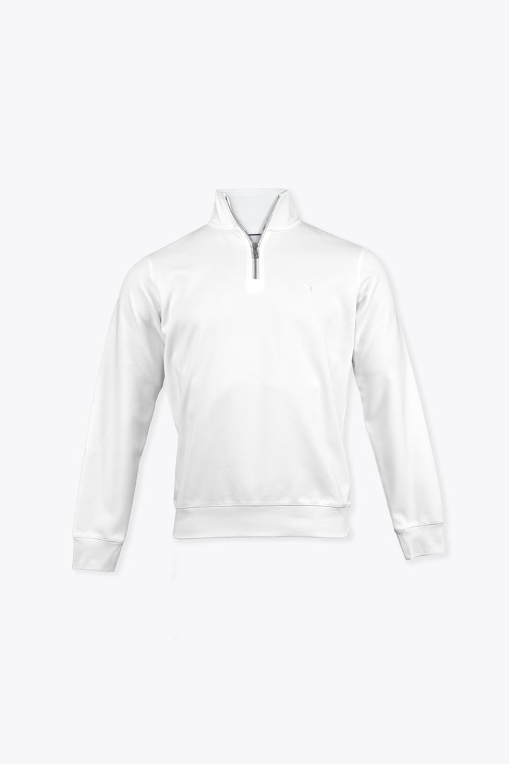 ALESSIO ZIPPER TOP WHITE